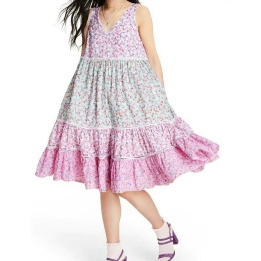 LoveShackFancy & Target Camille floral babydoll dress XS NwT